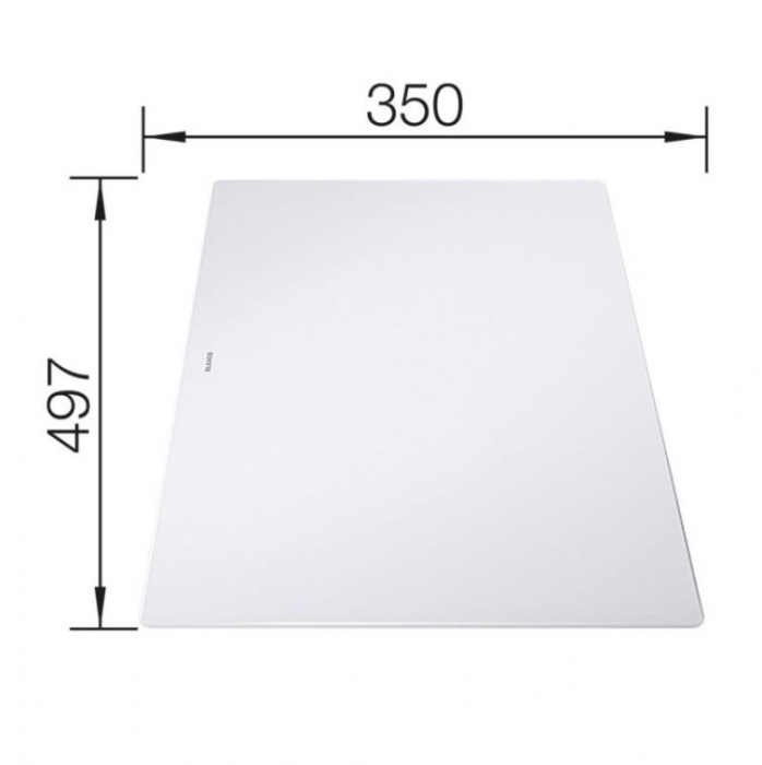 Chiuveta de bucatarie Blanco AXIA III 6S cuva stanga, tava inox si tocator sticla securizata [4]