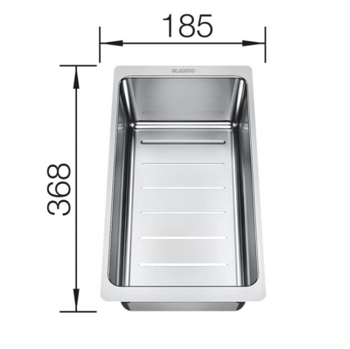 Chiuveta de bucatarie Blanco AXIA III 6S cuva stanga, tava inox si tocator sticla securizata [5]