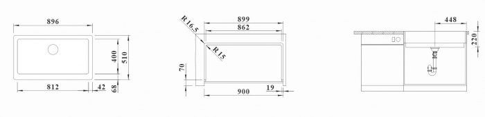 Chiuveta de bucatarie Blanco Vintera XL 9-UF Farmhouse-style [3]