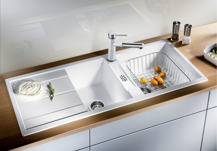 Chiuveta de bucatarie silgranit Blanco METRA 8 S, reversibila, 1160x500/190 mm [2]