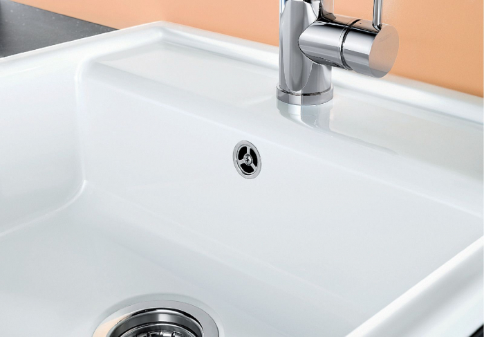 Chiuveta din ceramica Blanco PANOR 60 Farmhouse-style fara excentric, o gaura [4]
