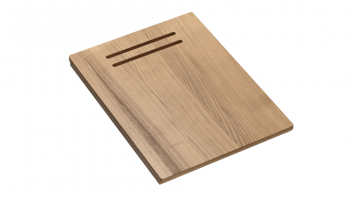 Chiuveta Granit Workstations MARK Quadron cu dozator+tocator lemn+capac scurgere [5]