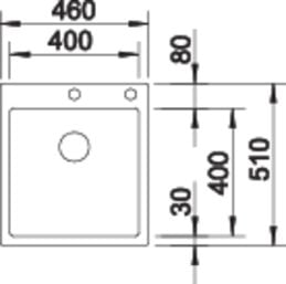 Chiuveta inox Blanco Claron 400-IF/A cu sistem pushcontrol [3]