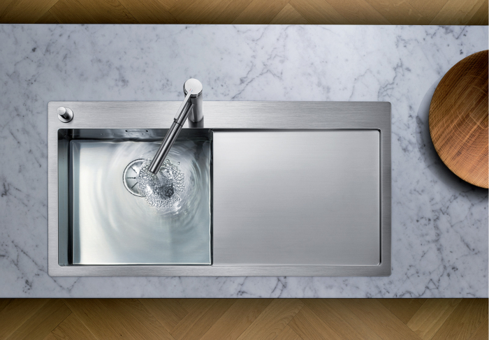 Chiuveta inox Blanco Claron 5 S-IF cu sistem pushcontrol cuva stanga [2]
