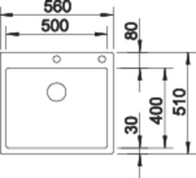 Chiuveta inox Blanco Claron 500-IF/A cu sistem pushcontrol [4]