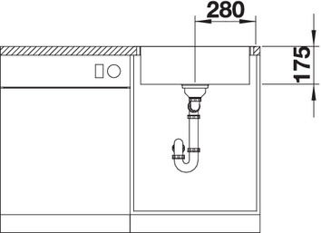 Chiuveta inox BLANCO ZEROX 500-IF/A Durinox®  cu pushcontrol [5]