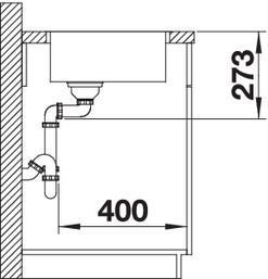 Chiuveta inox BLANCO ZEROX 500-IF Durinox® [4]