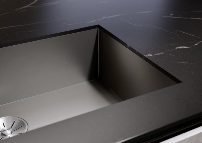 Chiuveta inox BLANCO ZEROX 500-U Darksteel montaj sub blat [3]