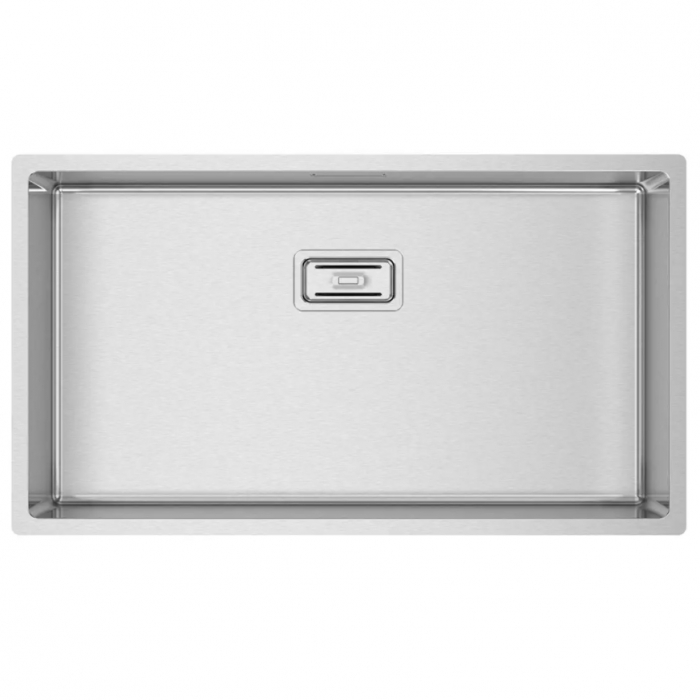 Chiuveta bucatarie inox CookingAid Box Lux 74 cu ventil scurgere dreptunghiular si accesorii montaj [2]