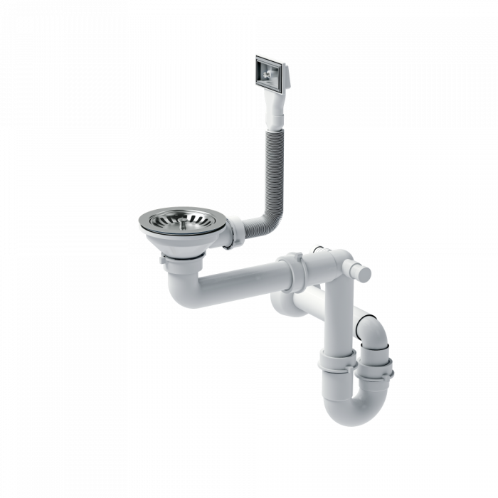 Chiuveta inox bucatarie o cuva+picurator Russel 111 Quadron, grosime 1 mm inox periat [4]