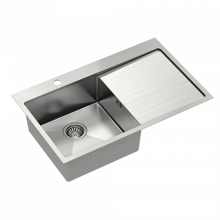 Chiuveta inox bucatarie o cuva+picurator Russel 111 Quadron, grosime 1 mm inox periat [3]