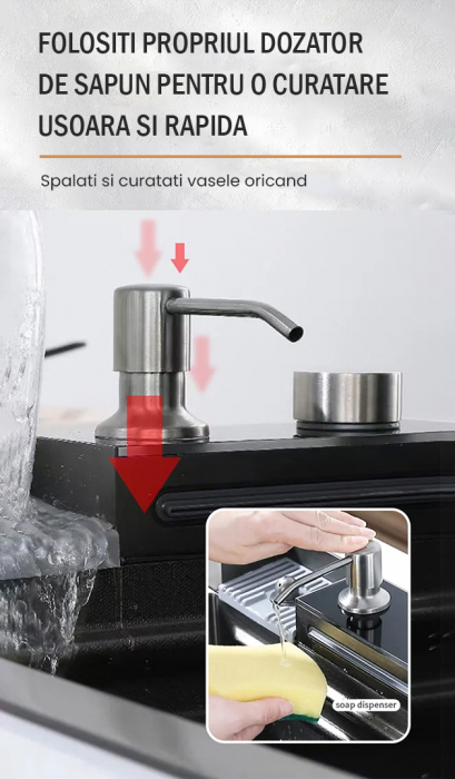 Chiuveta multifunctionala de bucatarie Bliote Premium workstation [5]