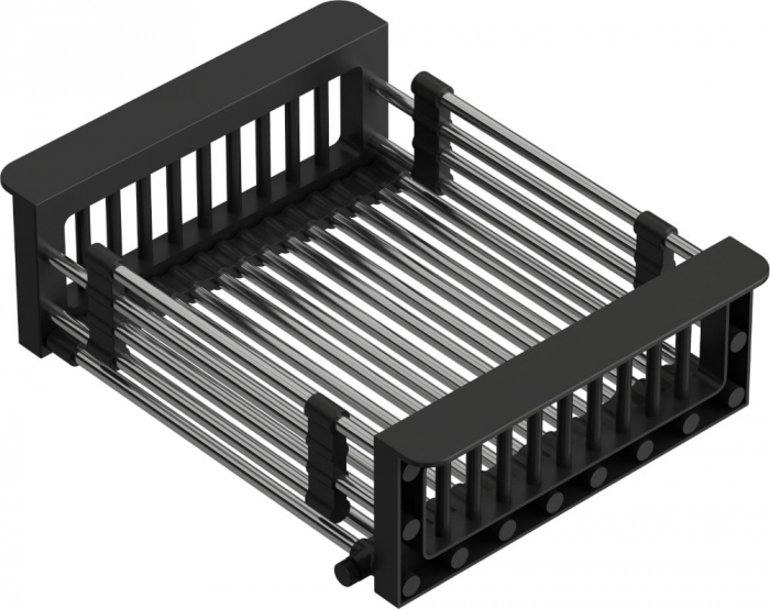 Cos multifunctional din otel 30-44 cm cu manere albe Quadron [7]