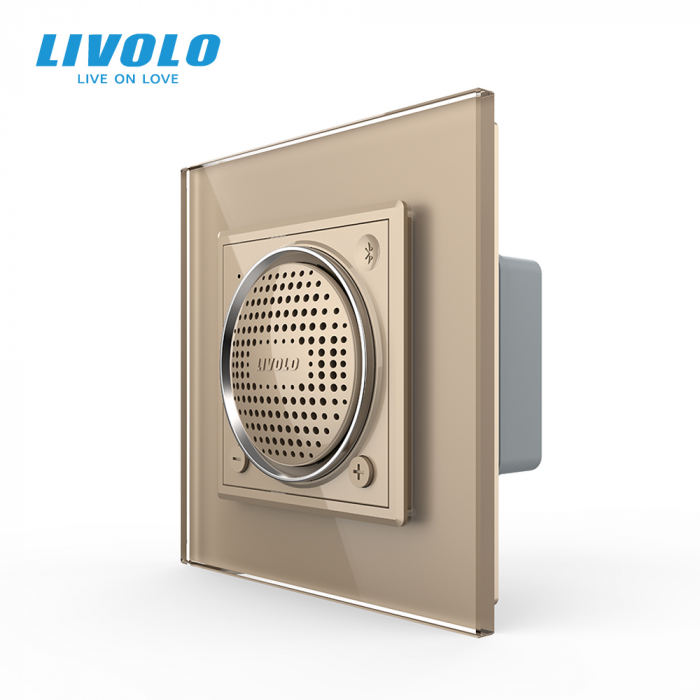 Difuzor Bluetooth, 2 module Livolo cu panou din sticla [1]