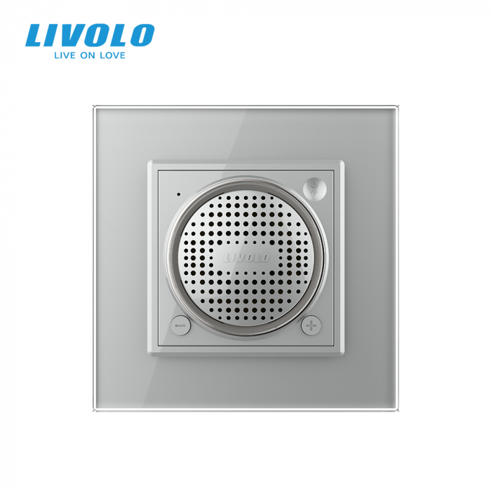 Difuzor Bluetooth, 2 module Livolo cu panou din sticla [3]