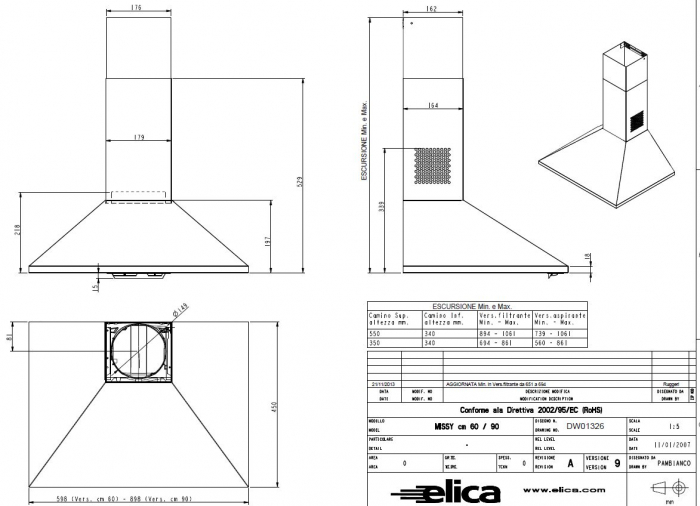 Hota inox de bucatarie Turboair CERTOSA 60 sau 90 cm [3]