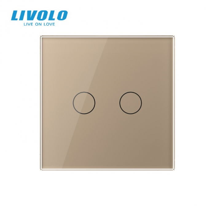 Intrerupator tactil dublu cap scara/cruce zigbee cu control din aplicatia Livolo serie noua [4]