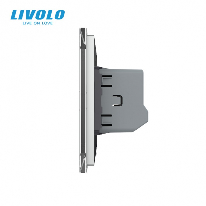 Intrerupator tactil dublu zigbee cu control din aplicatia Livolo serie noua [2]
