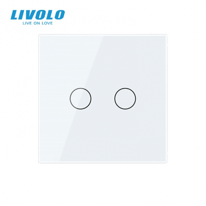 Intrerupător dublu tactil actionare draperie ZIGBEE- control din aplicatia mobila Livolo [5]