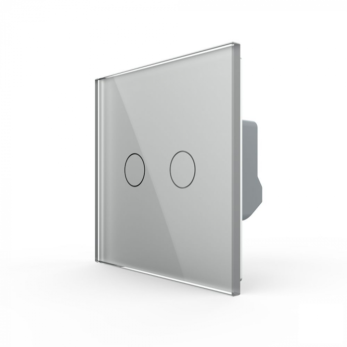 Intrerupător dublu tactil actionare draperie ZIGBEE- control din aplicatia mobila Livolo [1]