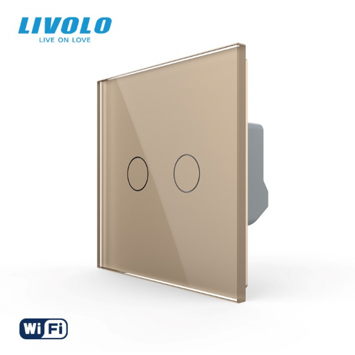 Intrerupator dublu wireless cu touch Livolo serie noua [1]