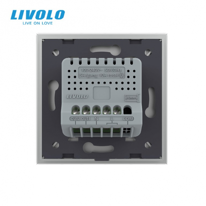 Intrerupator dublu wireless cu touch Livolo serie noua [4]