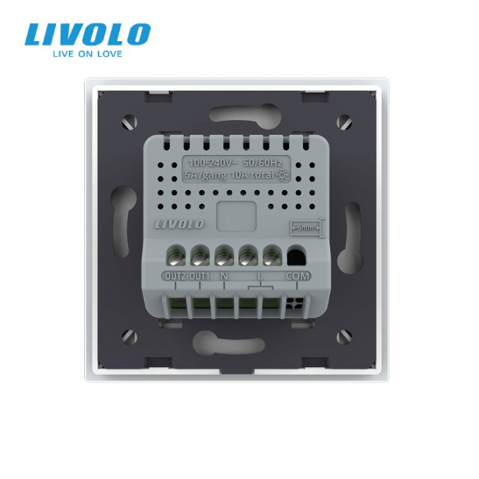 Intrerupator dublu wireless cu touch Livolo serie noua [2]