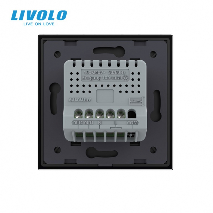 Intrerupator dublu wireless cu touch Livolo serie noua [2]