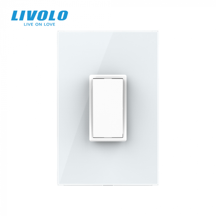 Intrerupator mecanic cap-scara 1M Livolo cu panou sticla standard italian Livolo [3]
