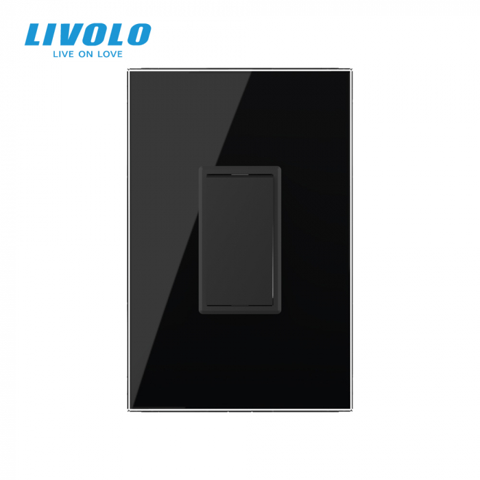 Intrerupator mecanic cap-scara 1M Livolo cu panou sticla standard italian Livolo [3]