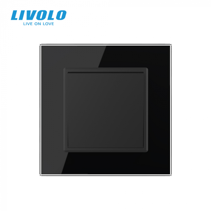 Intrerupator mecanic cap-scara simplu Livolo cu panou din sticla model nou [3]