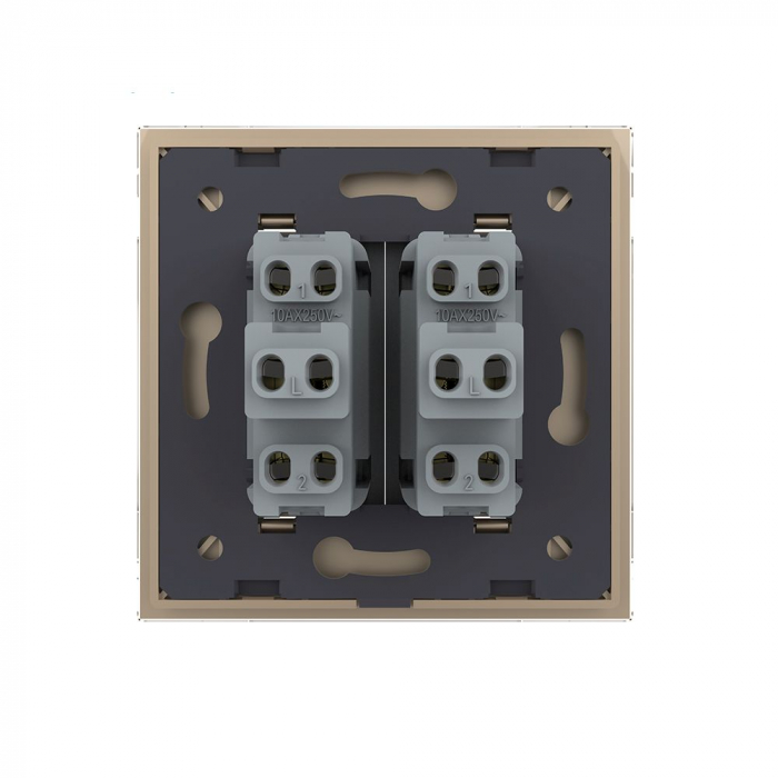 Intrerupator mecanic dublu cap scara Livolo serie noua [4]