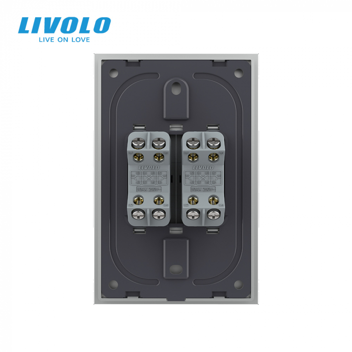 Intrerupator mecanic dublu cruce 2M, Standard italian Livolo [4]
