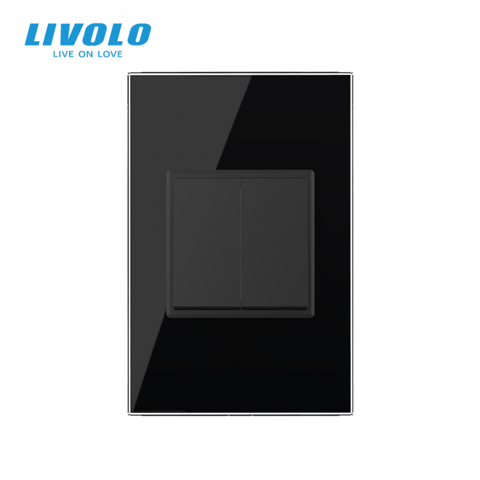 Intrerupator mecanic dublu cruce 2M, Standard italian Livolo [3]