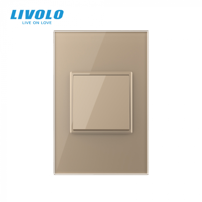 Intrerupator mecanic simplu cruce 2M, Standard italian Livolo [3]