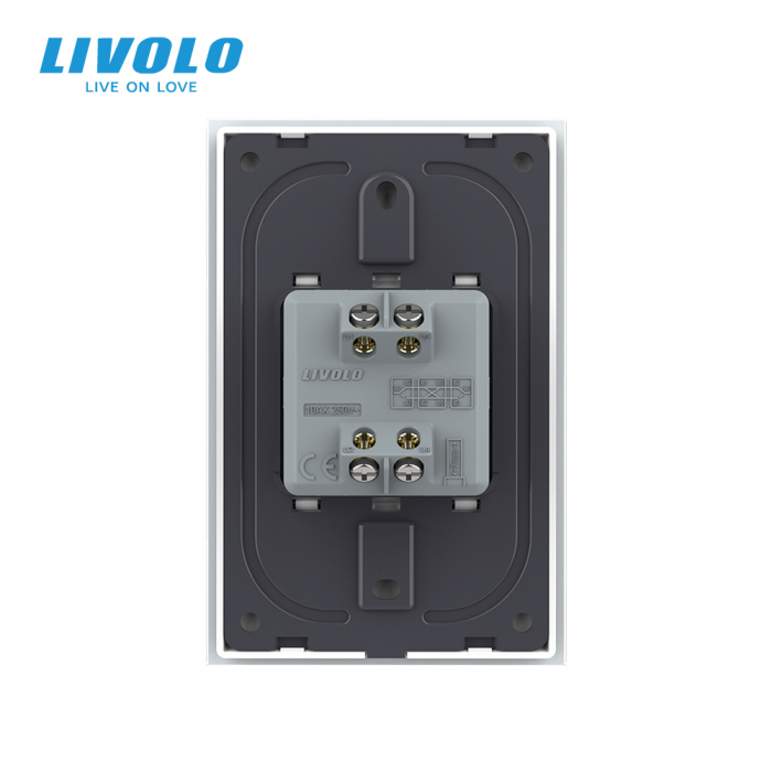 Intrerupator mecanic simplu cruce 2M, Standard italian Livolo [4]