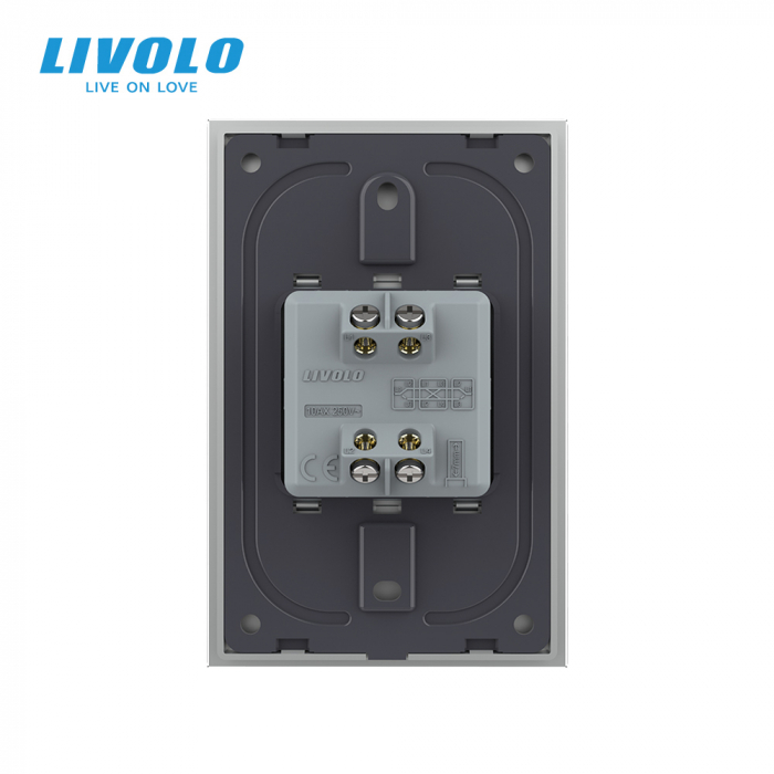 Intrerupator mecanic simplu cruce 2M, Standard italian Livolo [4]