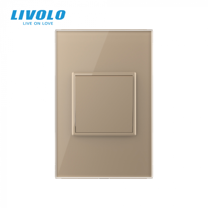Intrerupator mecanic simplu reset/revenire 2M, Standard italian Livolo [3]