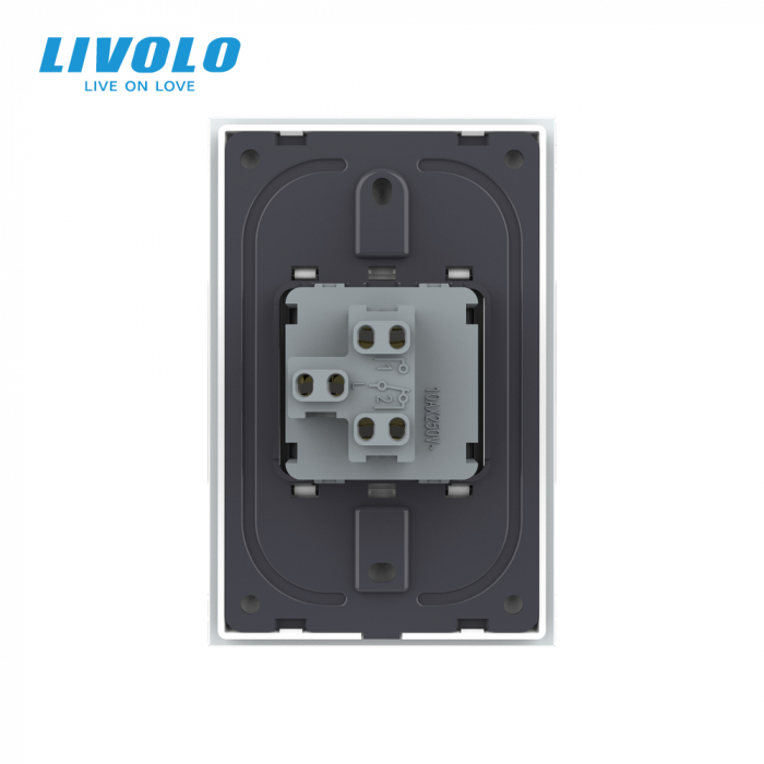 Intrerupator mecanic simplu reset/revenire 2M, Standard italian Livolo [4]