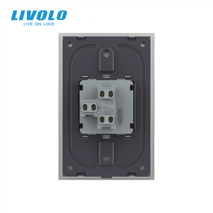 Intrerupator mecanic simplu reset/revenire 2M, Standard italian Livolo [4]