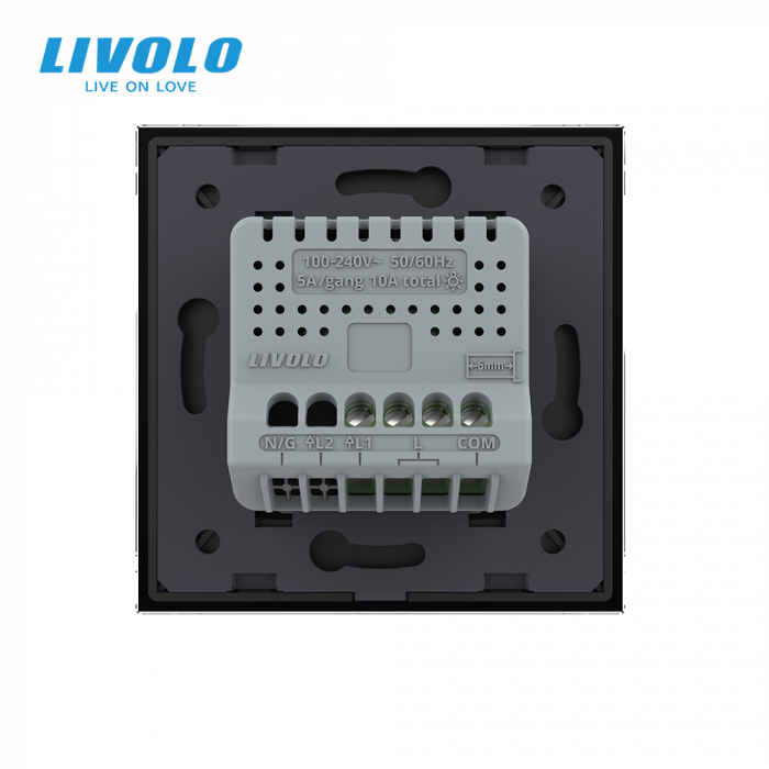 Intrerupator simplu cu touch cap scara/cruce Livolo serie noua [2]