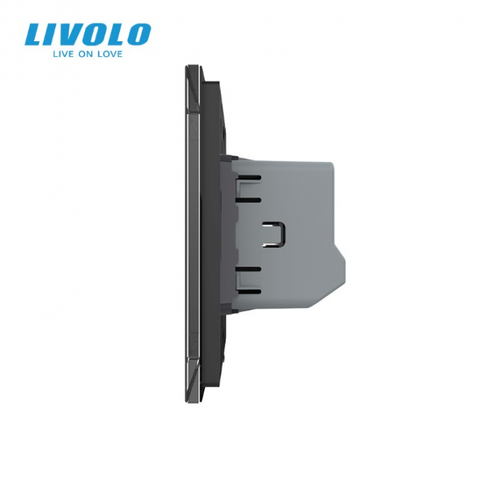 Intrerupator dublu cap scara/cruce wireless cu touch Livolo serie noua [4]