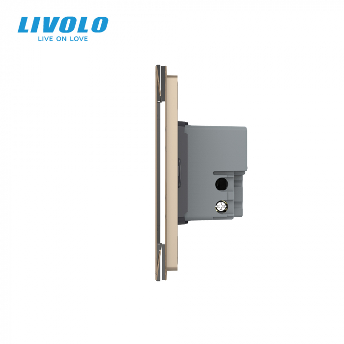 Intrerupator tactil Livolo qvadruplu cap scara/cruce ZIGBEE standard italian serie noua [2]
