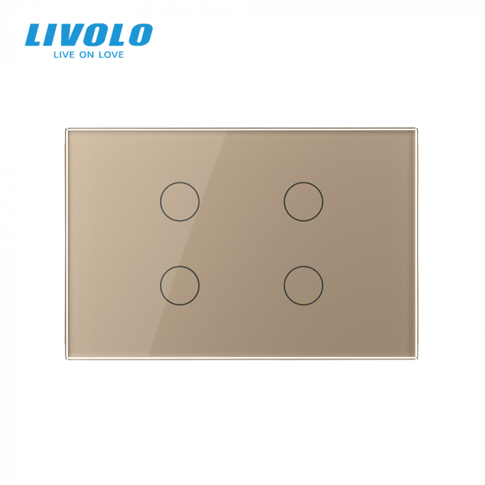 Intrerupator tactil Livolo qvadruplu cap scara/cruce ZIGBEE standard italian serie noua [3]