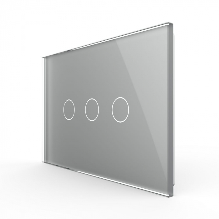 Intrerupator tactil Livolo triplu cap scara/cruce protocol ZIGBEE standard italian serie noua [1]