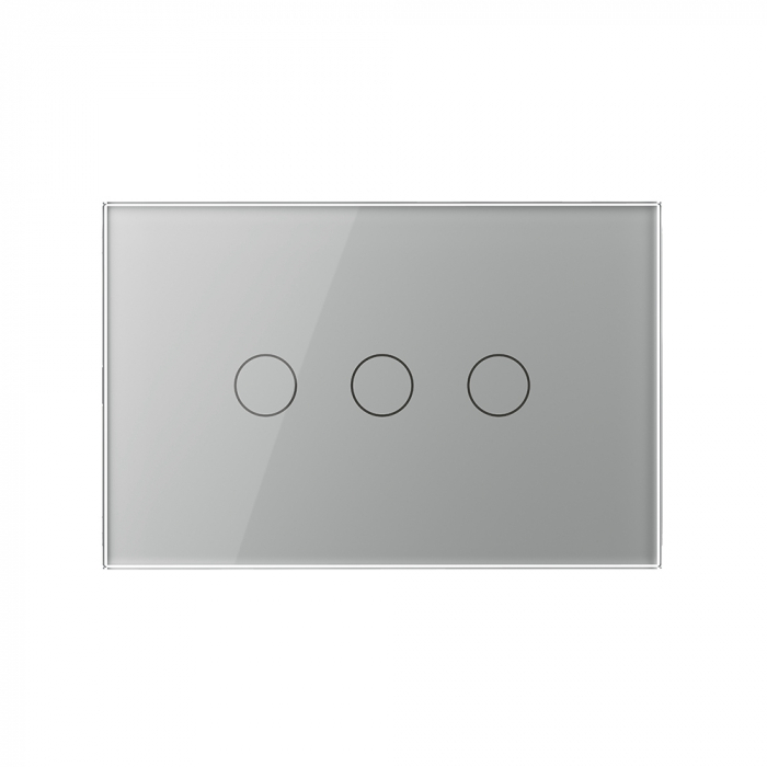 Intrerupator tactil Livolo triplu cap scara/cruce protocol ZIGBEE standard italian serie noua [4]