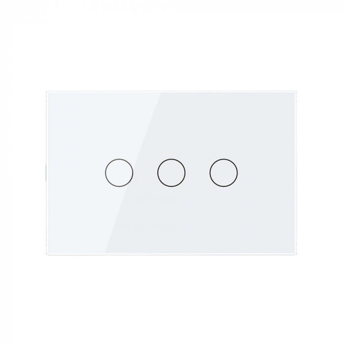 Intrerupator tactil Livolo triplu cap scara/cruce protocol ZIGBEE standard italian serie noua [3]