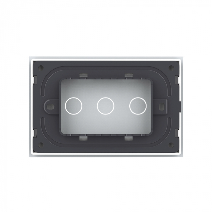 Intrerupator tactil Livolo triplu cap scara/cruce standard italian serie noua [2]