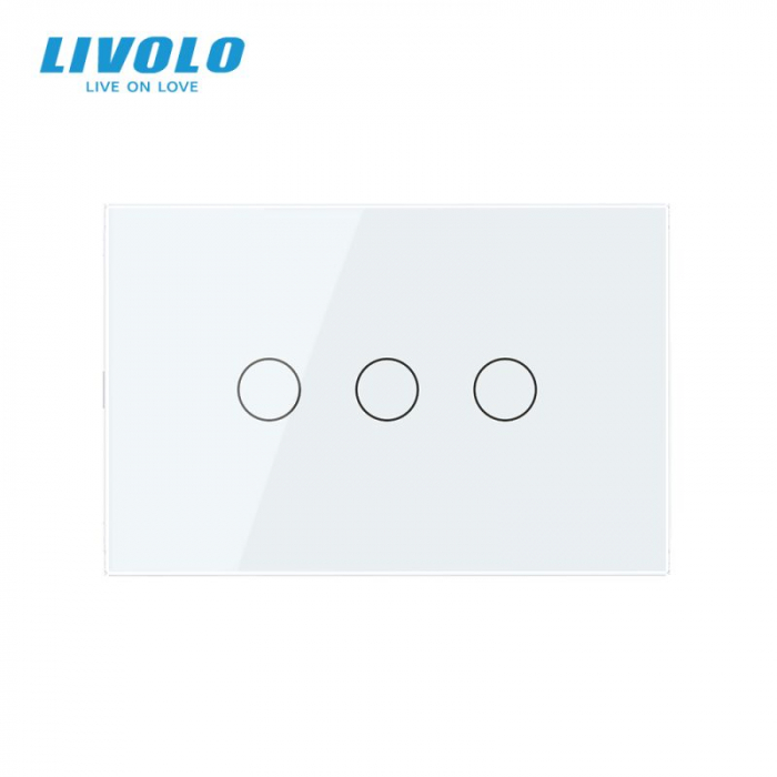 Intrerupator tactil Livolo triplu wireless standard italian serie noua [2]