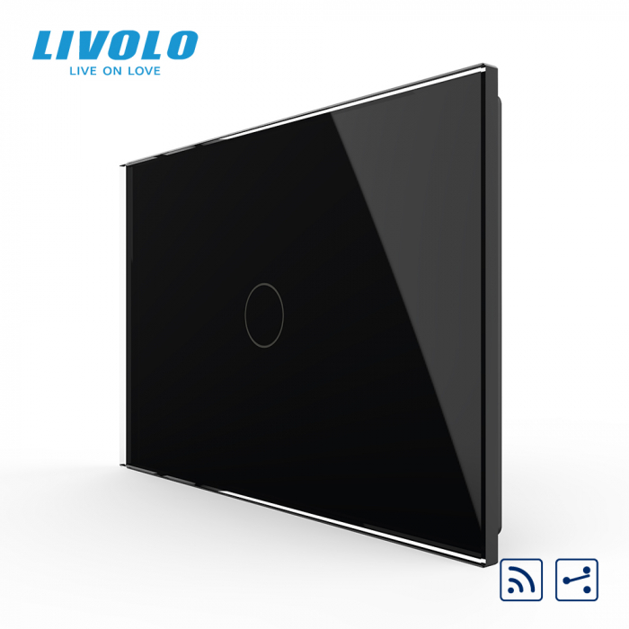 Intrerupator tactil simplu cap scara/cruce wireless Livolo,standard italian [2]